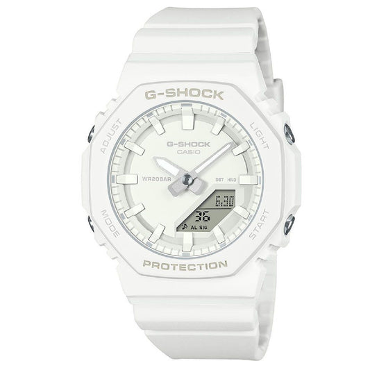 Orologio digitale analogico donna Casio G-Shock resina bianco 46x40mm