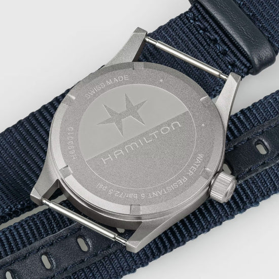 Orologio solo tempo Hamilton di colore blu da uomo MISURA UNICA