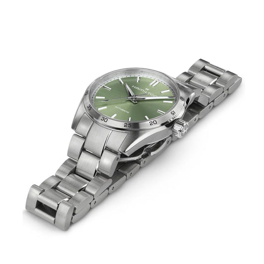 Orologio donna Hamilton Jazzmaster in acciaio quadrante verde cassa 38mm