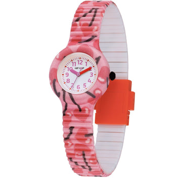 Orologio bambina Hip Hop Kids Fun cassa 28mm e tessuto con ciliegie cuore