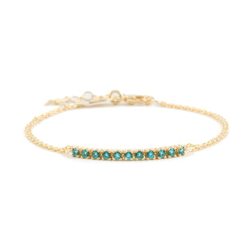 Bracciale donna Kurshuni Tennis Collection argento dorato con zirconi azzurri