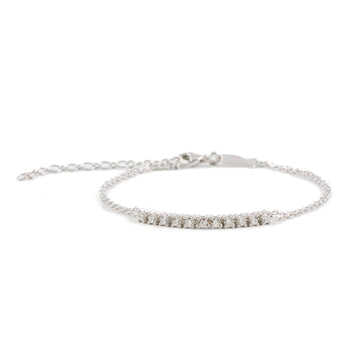 Bracciale donna Kurshuni Tennis Collection argento con zirconi bianchi