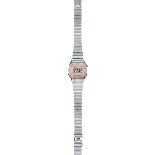 Orologio digitale donna Casio Vintage Soft Color quadrante rosa 30x24mm