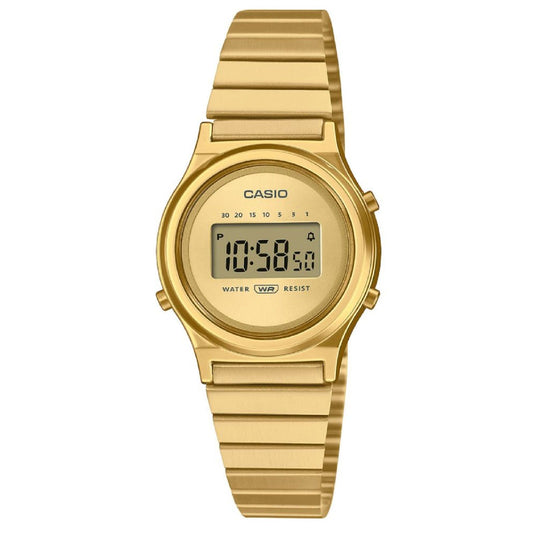 Orologio digitale donna Casio Vintage Soft Color quadrante oro 30x26mm