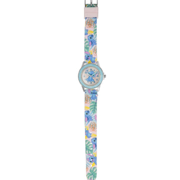 Orologio bimbi Disney Time Teacher Lilo e Stitch con silicone multicolor 33 mm