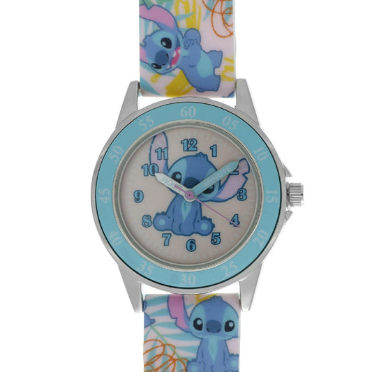 Orologio bimbi Disney Time Teacher Lilo e Stitch con silicone multicolor 33 mm