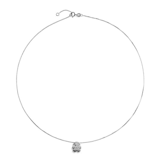 Collana donna leBebé I Tesorini oro bianco con bimba di diamanti 0,11ct