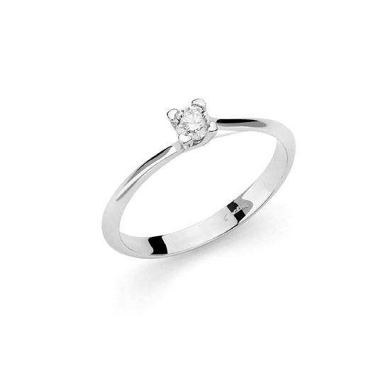 Anello solitario donna Miluna Cuore oro bianco con diamante di 0,15ct in castone a cuore LID3291-015G7-1