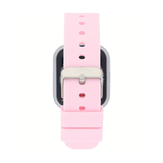 Smartwatch Liu Jo Mini con cassa in acciaio e silicone rosa MISURA UNICA