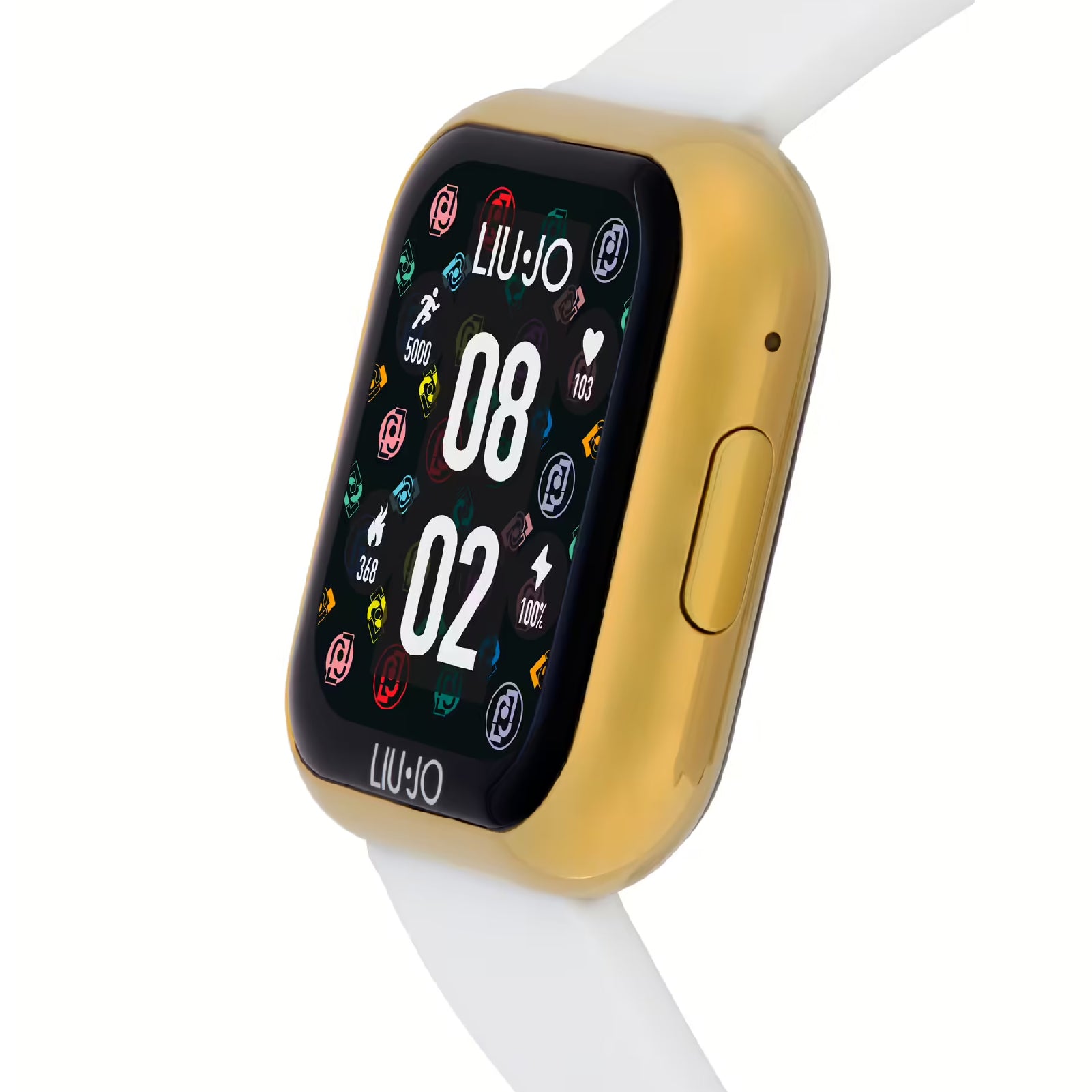 Smartwatch Liu Jo Mini con cassa dorata e silicone bianco MISURA UNICA