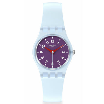 Orologio donna Swatch Essentials in plastica e silicone azzurro 25mm