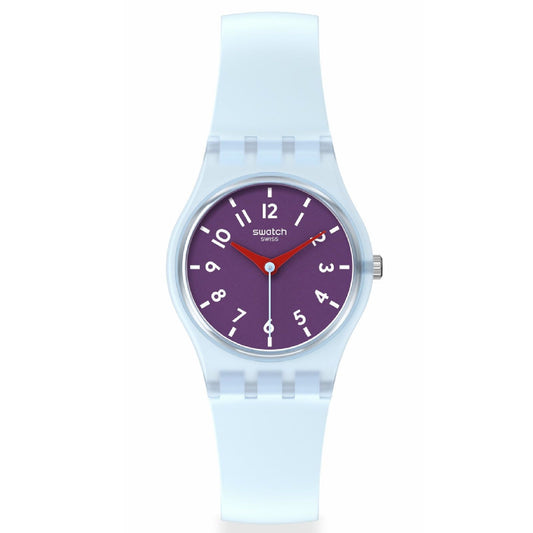 Orologio donna Swatch Essentials in plastica e silicone azzurro 25mm