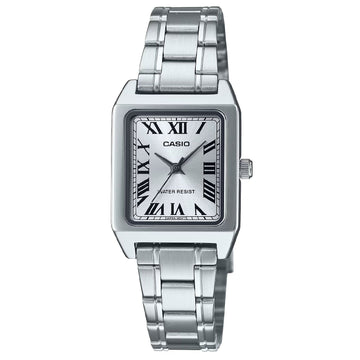 Orologio solo tempo donna Casio Timeless cassa rettangolare acciaio 31x22mm