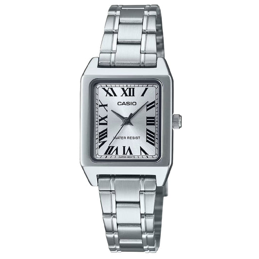 Orologio solo tempo donna Casio Timeless cassa rettangolare acciaio 31x22mm