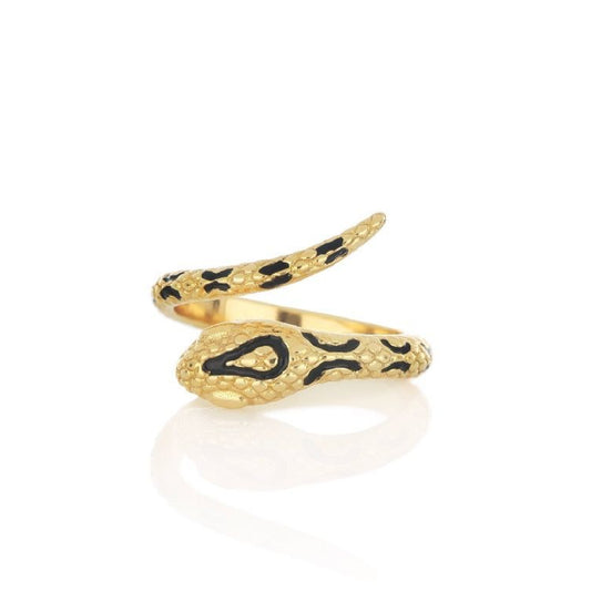 Anello Maman et Sophie in argento dorato a forma serpente M.ANTORGI213