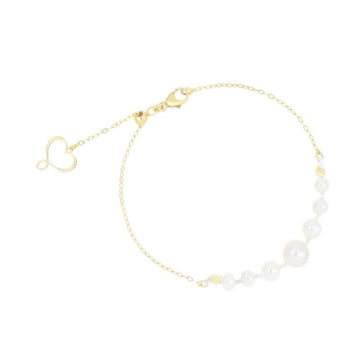 Bracciale Maman et Sophie in argento dorato perle bianche M.BPONDP7