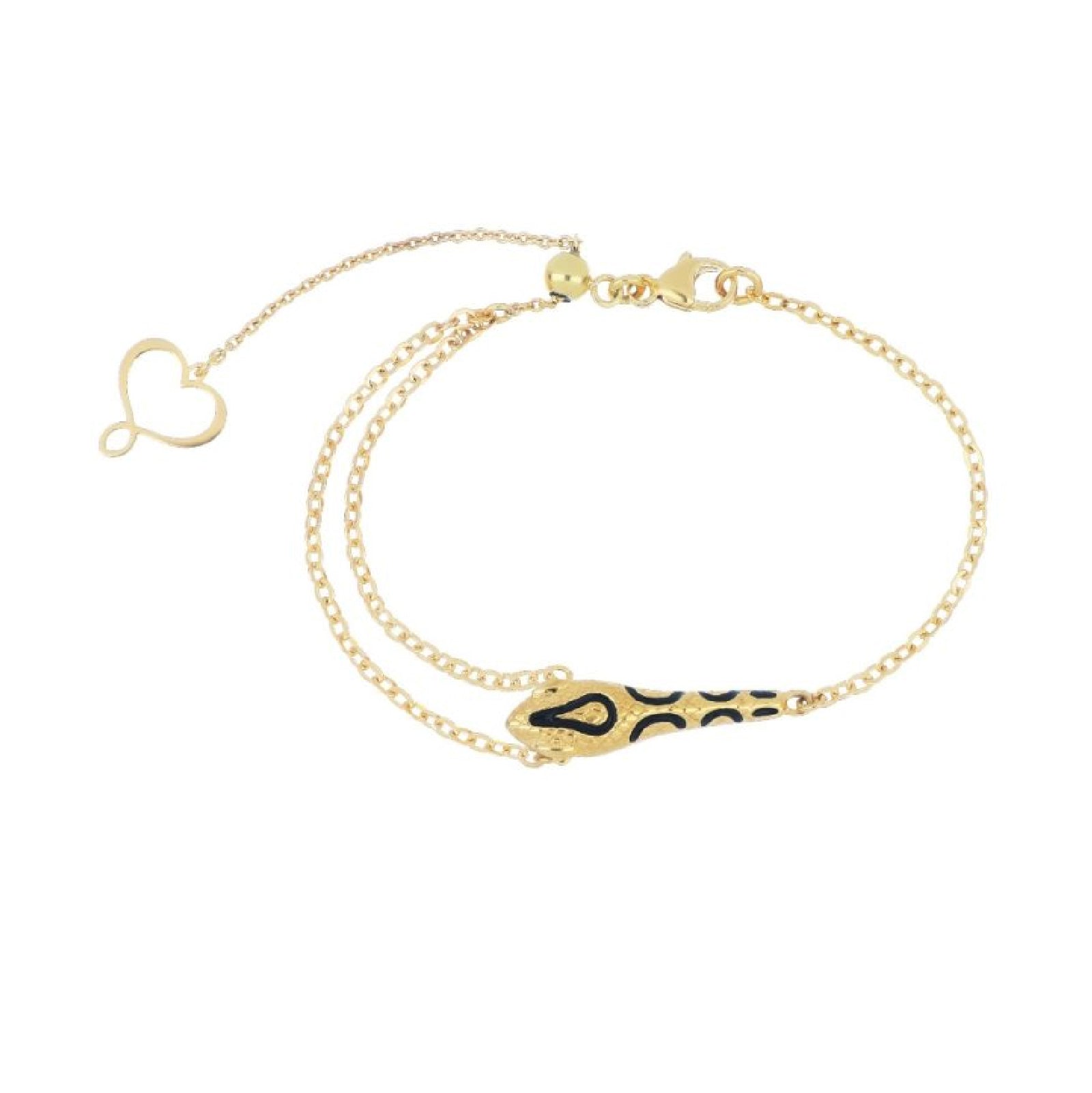 Bracciale Maman et Sophie in argento dorato con serpente M.BPTORGI2