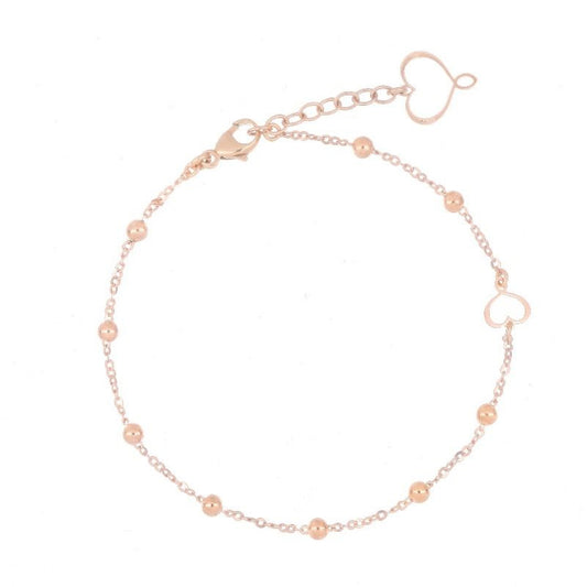 Bracciale Maman et Sophie in argento rosÃ© con pallini M.BRPPTAL