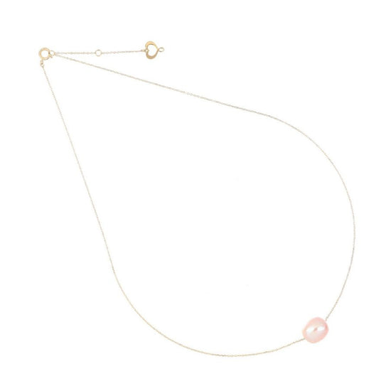 Collana Maman et Sophie Aurum in oro giallo e perla ovale rosa M.GCPER1