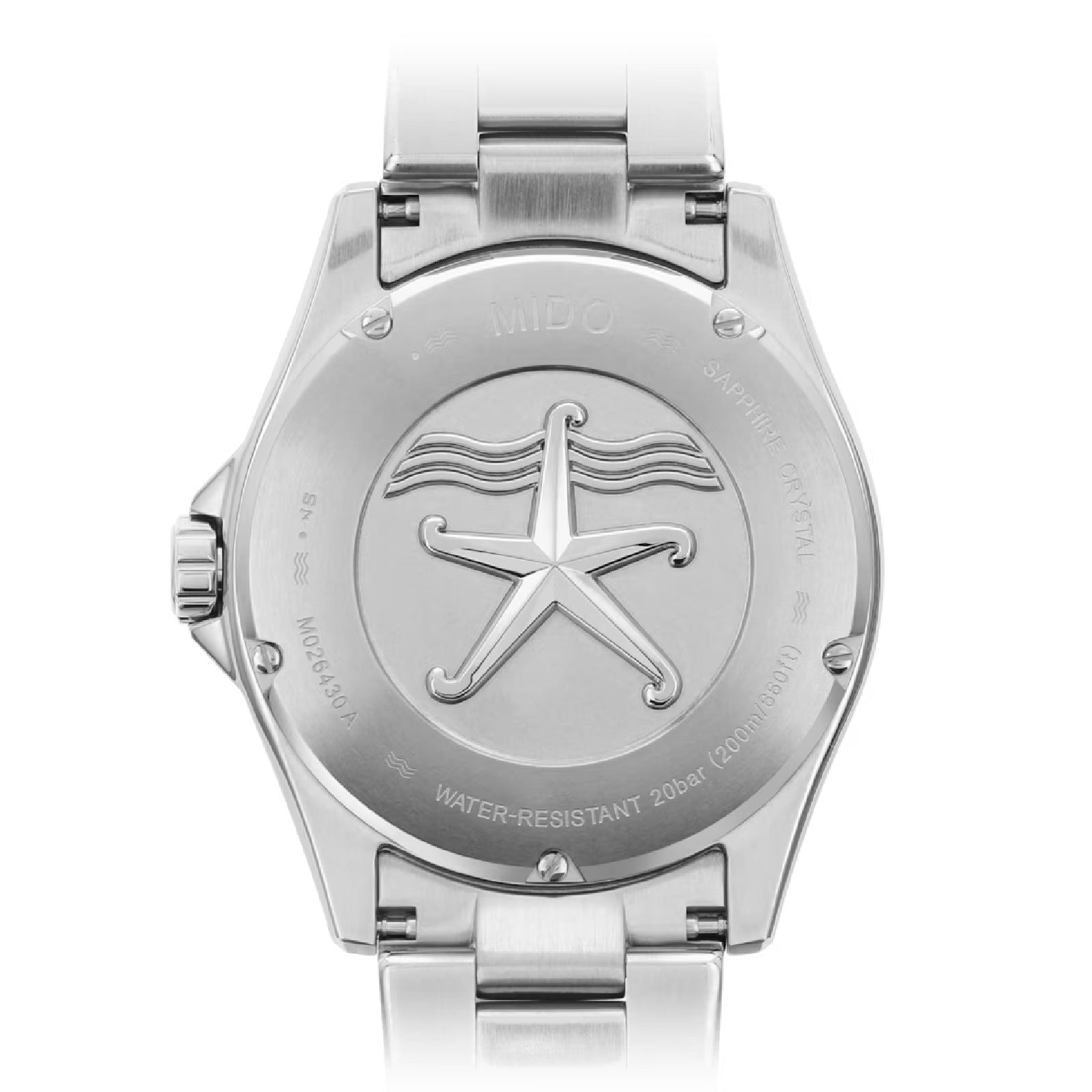 Orologio automatico acciaio Mido Ocean Star 200 uomo argento e nero, datario M0264301105100-2