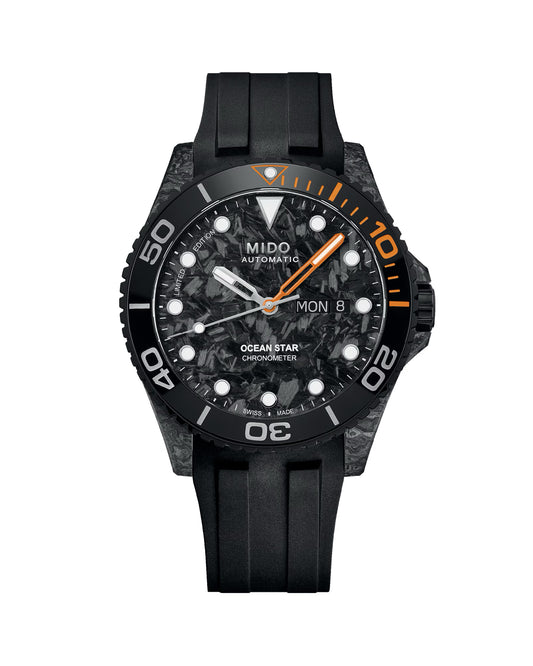 Orologio automatico uomo Mido Ocean Star cinturino nero ghiera ceramica 42,5mm