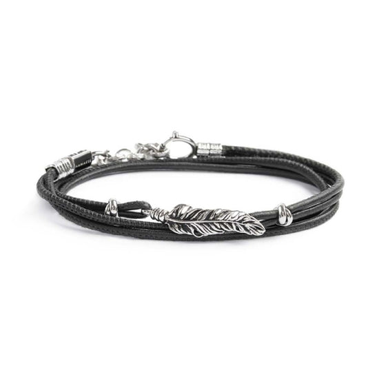 Bracciale con cordino Marlù in corda e acciaio 316L Regolabile 17,5-21,5 cm