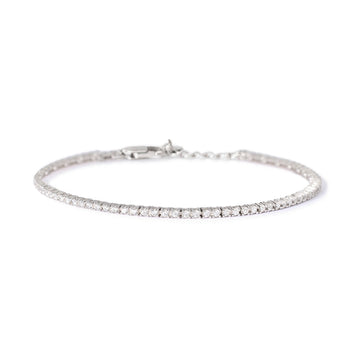 bracciale tennis mabina uomo in argento con zirconi bianchi 533987