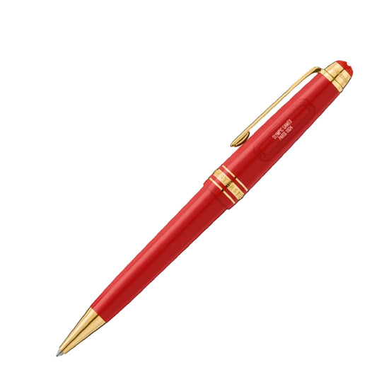 Penna a sfera Montblanc di colore rosso e oro unisex MB.131361