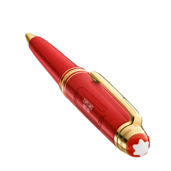 Penna a sfera Montblanc di colore rosso e oro unisex MB.131361