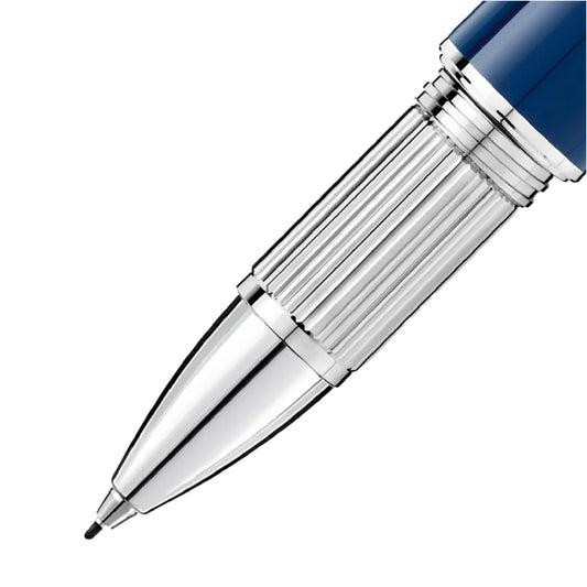 Penna fineliner Montblanc di colore blu e argento unisex MB.132440