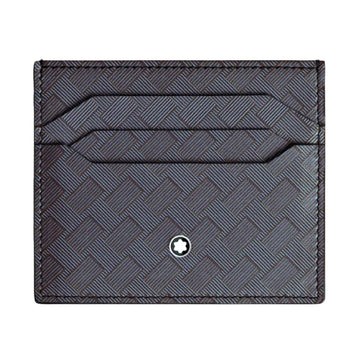 Porta carte Montblanc in pelle bovina di colore grigio da uomo MB.198845