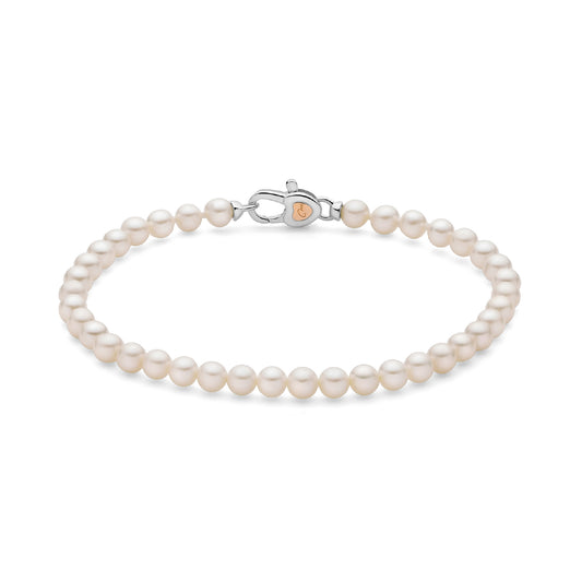 Bracciale Miluna con perle e chiusura in argento 925