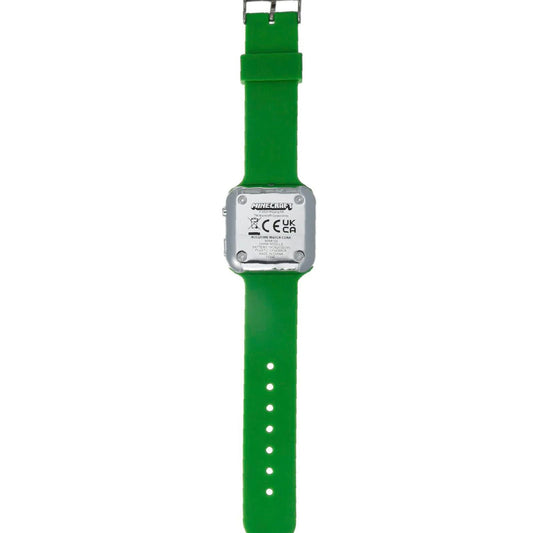 Orologio digitale bambino Disney Minecraft LED plastica e silicone verde 35 mm