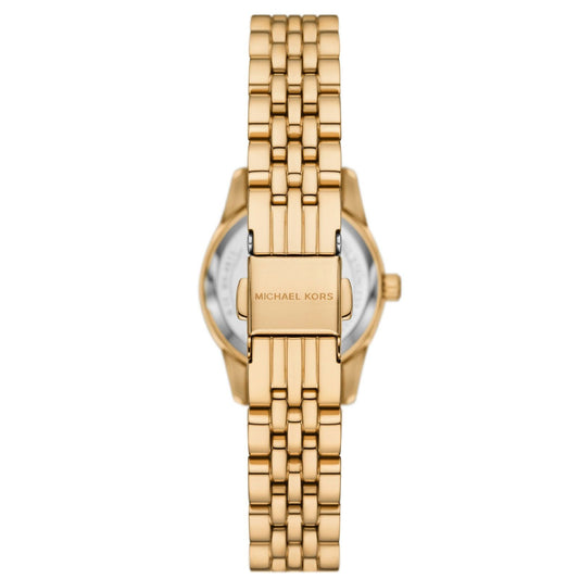 Orologio donna Michael Kors Lexington acciaio oro cristalli quadrante blu 26mm