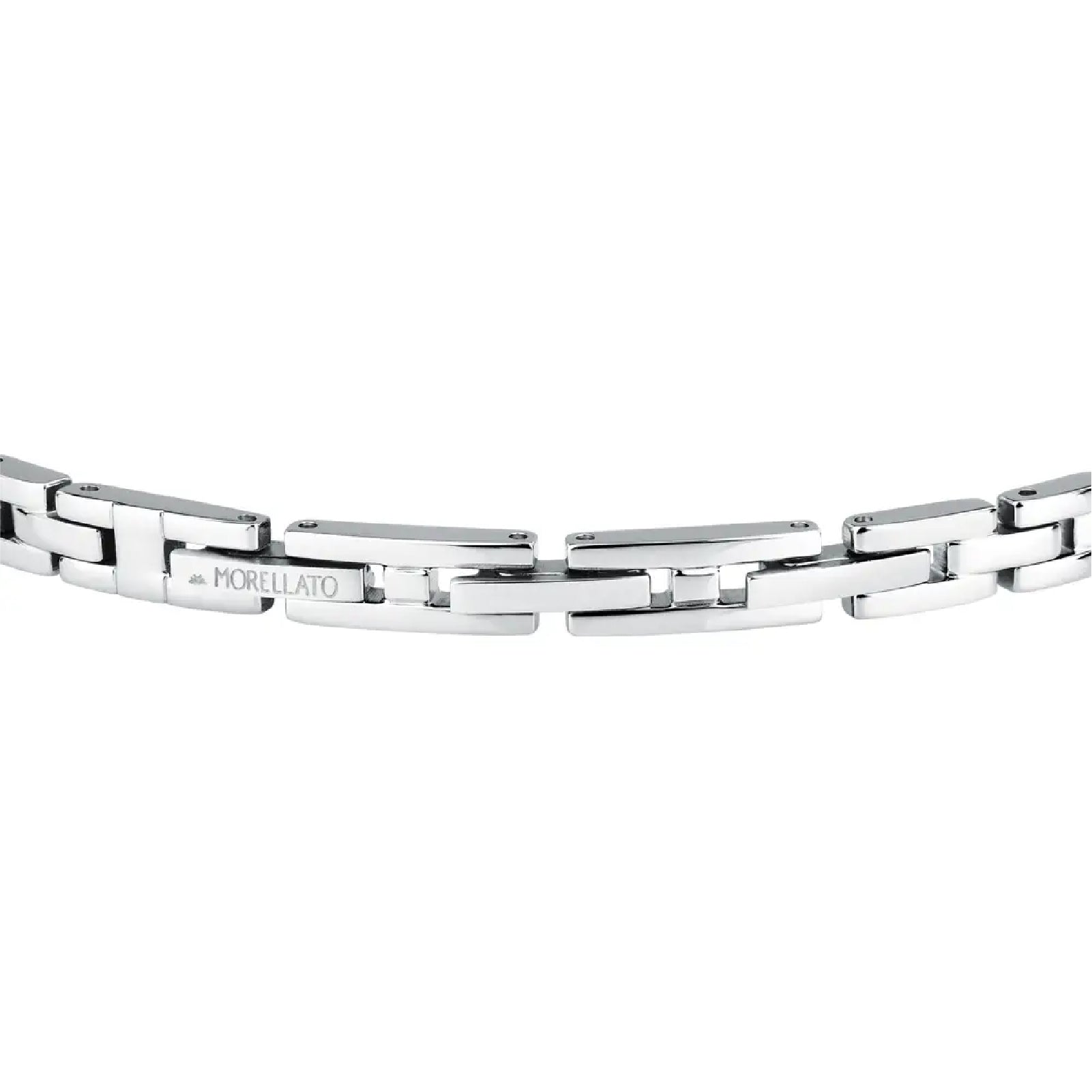 Bracciale a catena Morellato in acciaio con cristalli neri 18 cm