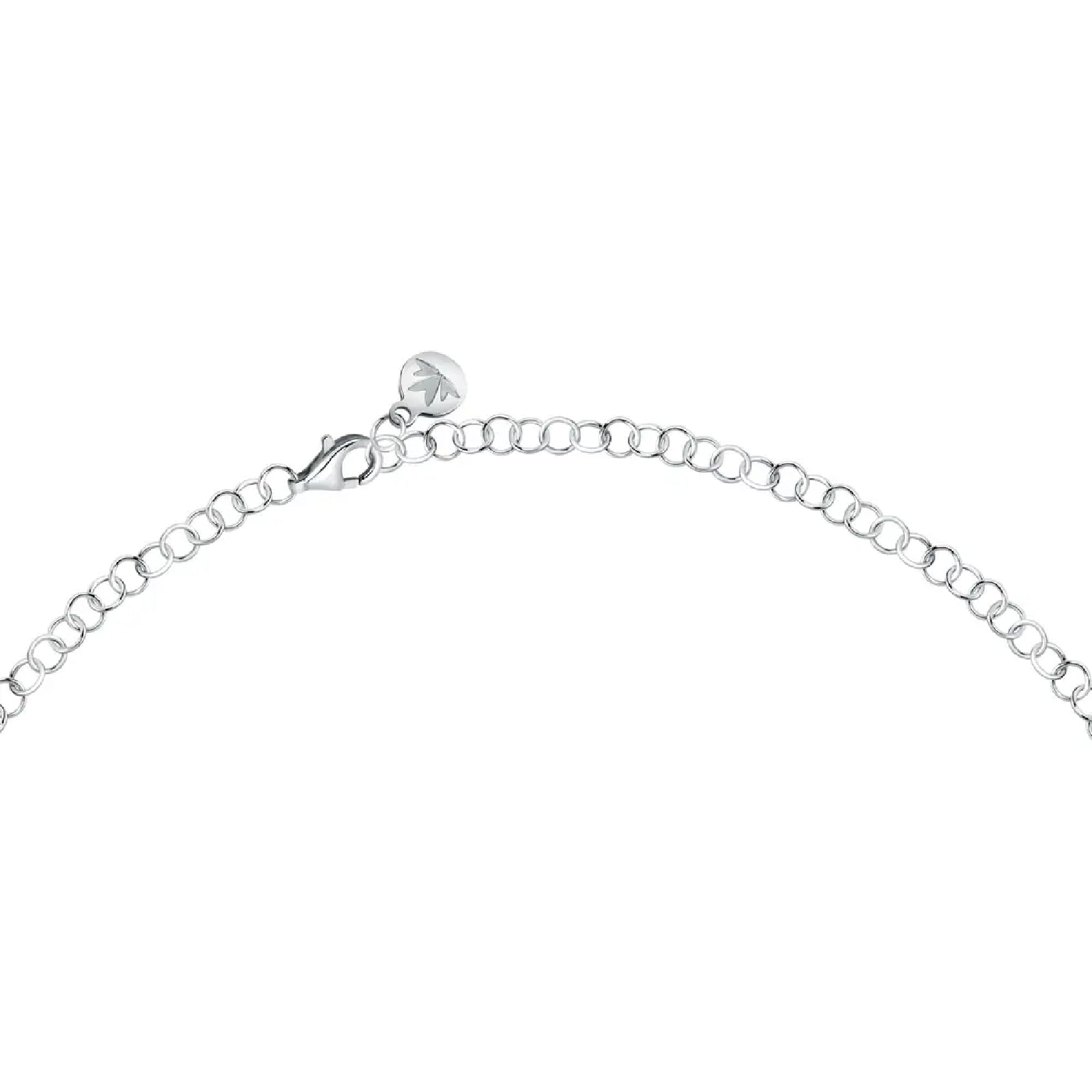 Collana girocollo Morellato in argento 925 con zirconi rossi 38 cm