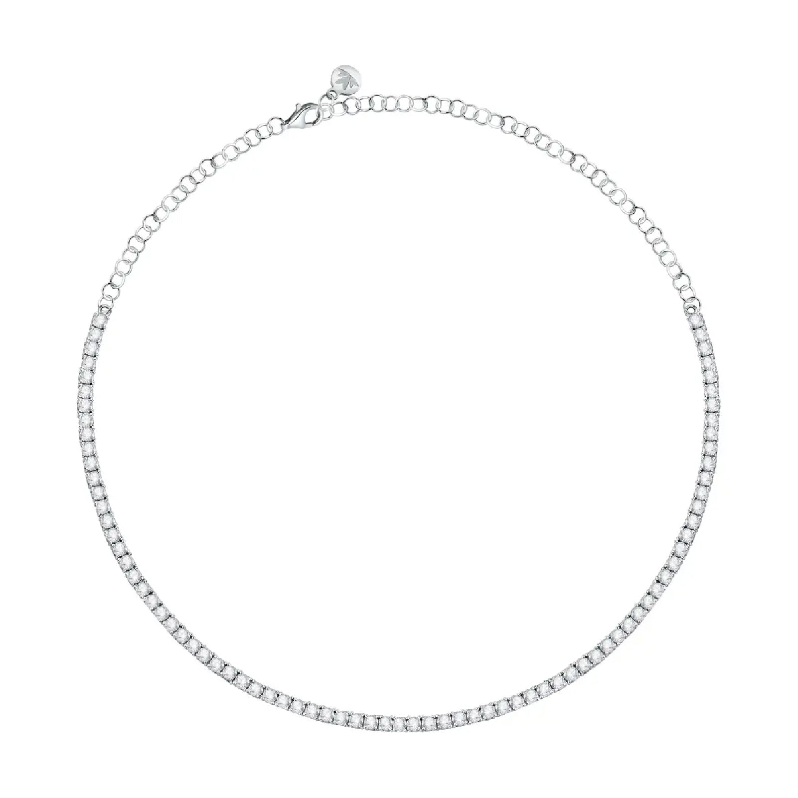 Collana girocollo Morellato in argento 925 con zirconi bianchi 38 cm