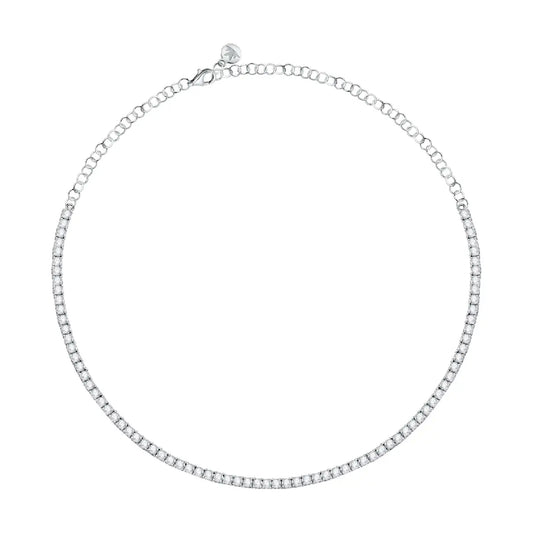 Collana girocollo Morellato in argento 925 con zirconi bianchi 38 cm