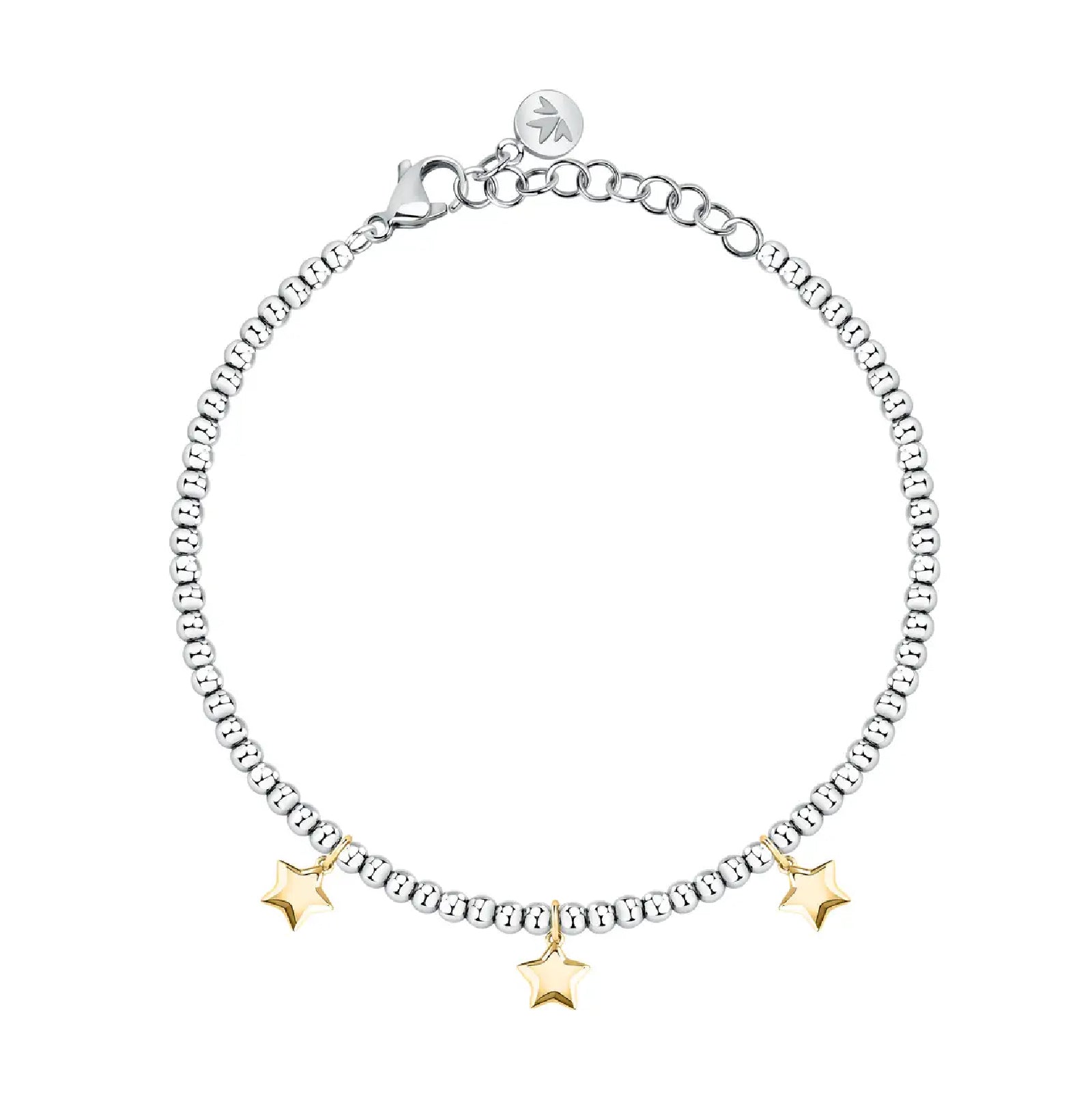 Bracciale con pendenti Morellato in acciaio colore argento e oro MO.AIX26