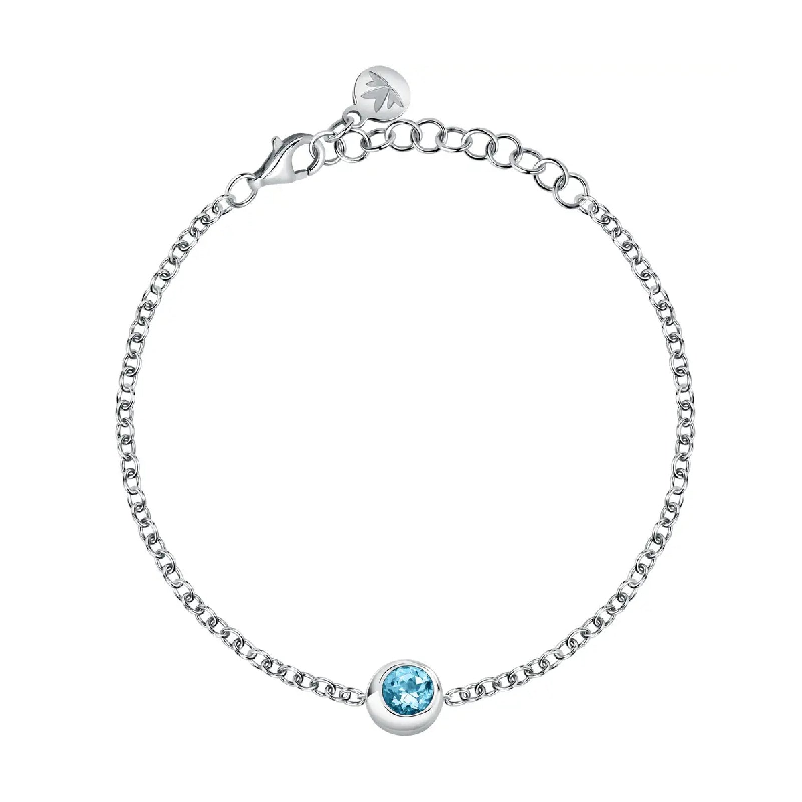 Bracciale Morellato in argento 925 rodiato con topazio 16 cm