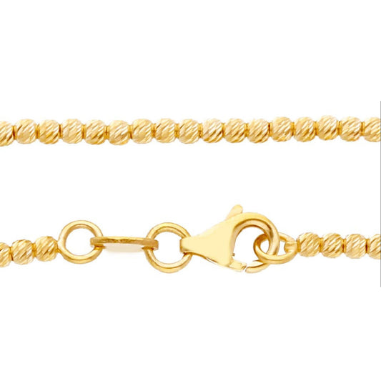 Collana donna JOY Gioielli in oro giallo sfere diamantate