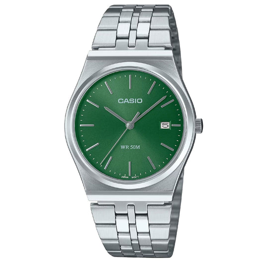 Orologio donna Casio Timeless in acciaio quadrante verde 35mm