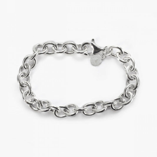 Bracciale catena Nove25 Fili unisex in argento con catena forzatina 200