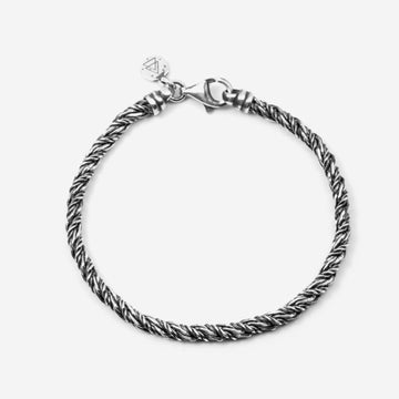 Bracciale Nove25 Timeless unisex in argento con due catene grandi arrotolate