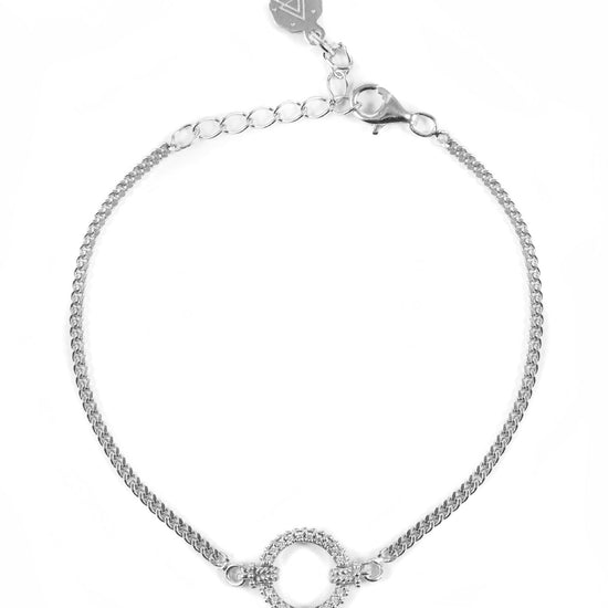 Bracciale catena donna Nove25 Opulance argento con maglia spessa e zirconi N25BRA00414-1