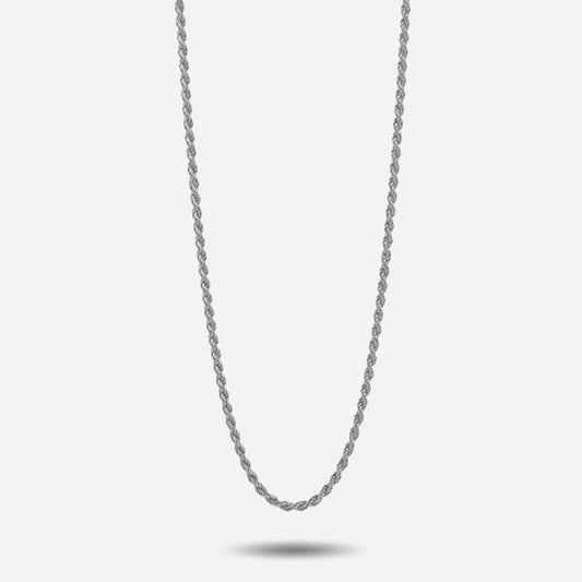 Collana Nove25 Fili unisex argento corda spessa 2 mm e lunghezza 50 cm