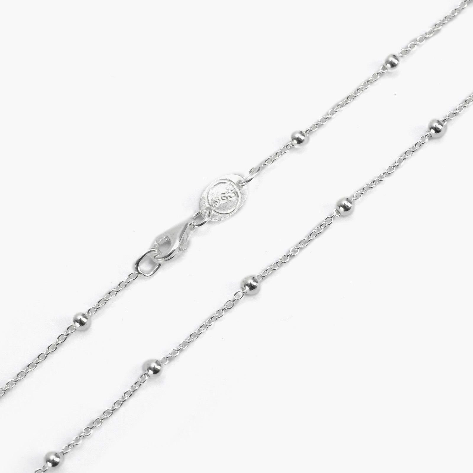 Collana Nove25 Fili Rosario 300 unisex in argento con piccole sfere lunga 60cm N25COLRL086-60-2