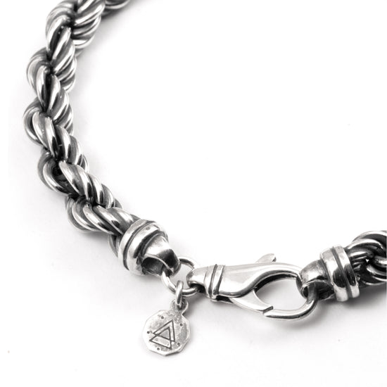 Bracciale catena Nove25 in argento brunito lucido unisex 20 cm