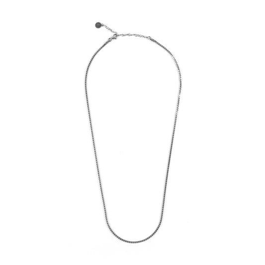 Collana girocollo Nove25 in argento 925 brunito unisex MISURA UNICA