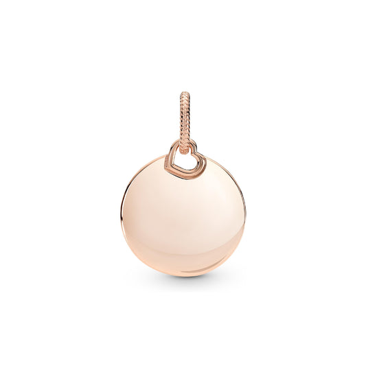 Charm a medaglione Pandora placcato in oro rosa 14k da donna P.388610C00